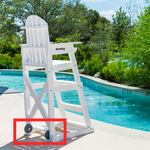Mendota Lifeguard Chair Wheel Kit, Part #47710